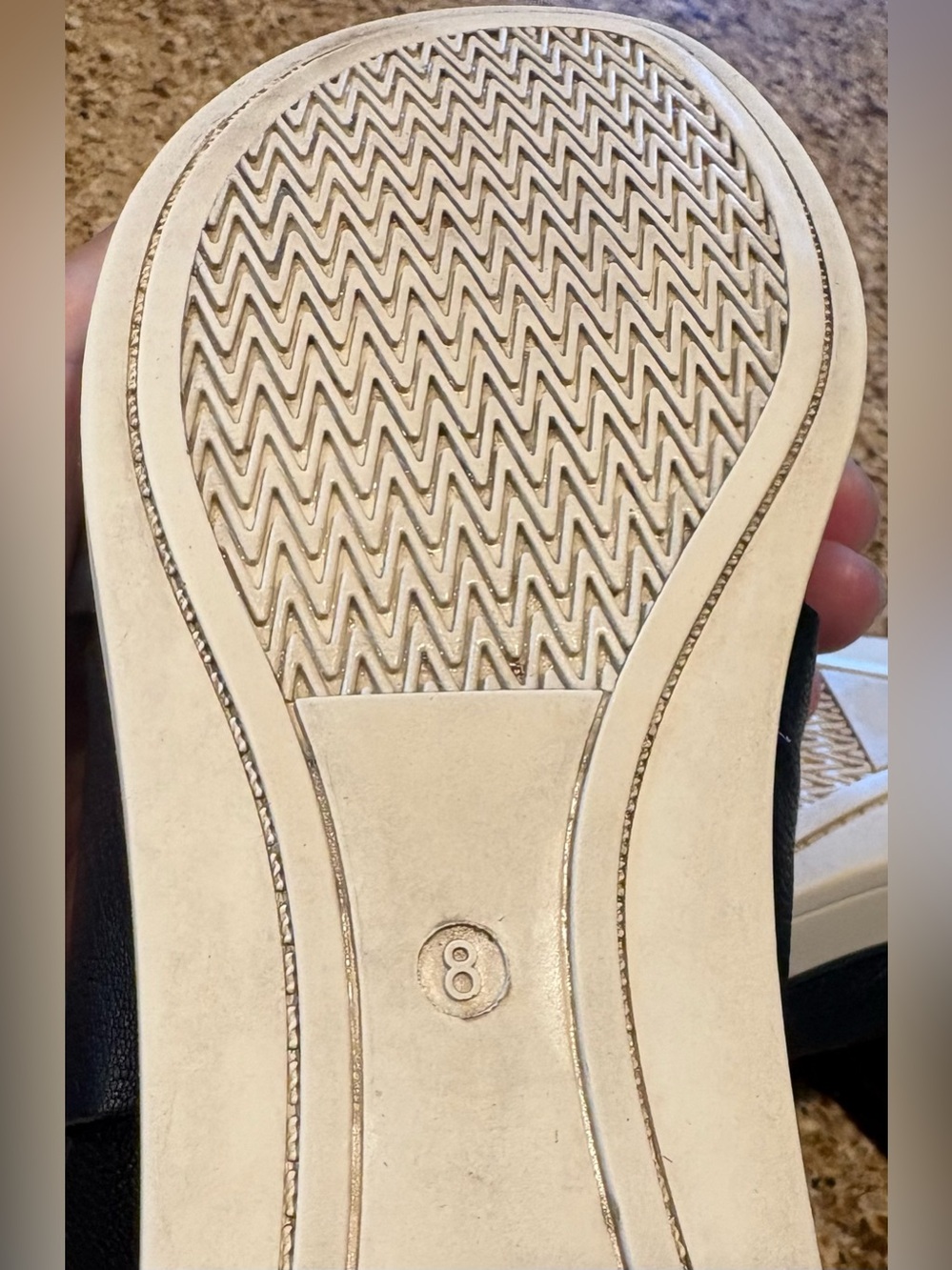 Eileen Fisher Black Leather Sport Tumbled Sneaker Sandal w Back Zipper Entry - 8 - Picture 10 of 10